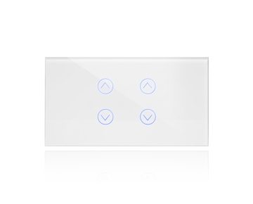 מתג WIFI תריס כפול ל 4 מקום לבן